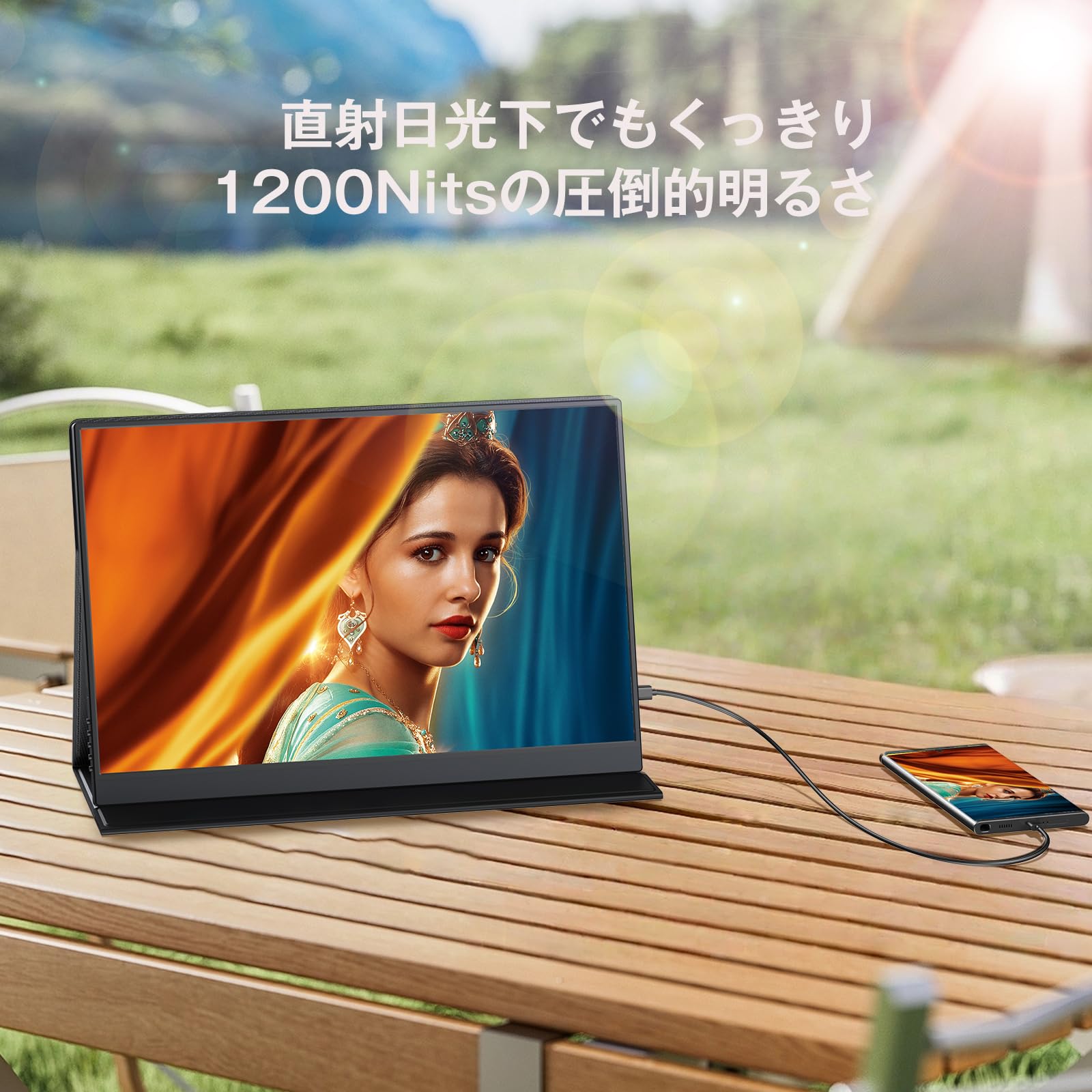 Amazon.co.jp: 【Amazon限定ブランド】KOOLYFUL 4K モバイルモニター